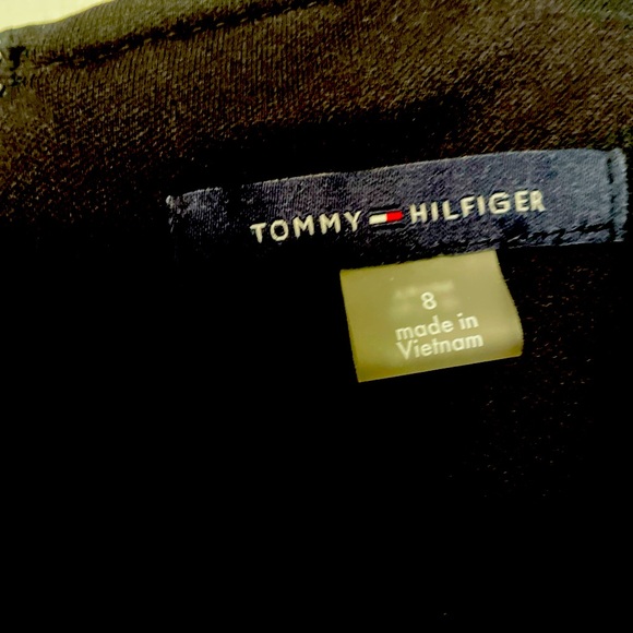NWT TOMMY HILFIGER LITTLE BLACK DRESS SLEEVELESS LOGOS ON WAISTBAND AND BACK ZIP - Picture 10 of 10